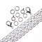 John Bead 36in Chain and Findings Set Rolo Cable Chain-Silver, 4mm